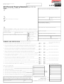 Fillable Form L-4175 - Personal Property Statement - 2010 Printable pdf