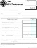 Form 211-22 - Application For Refund - 1999