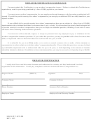 Form Ldol-wc-1025.er - Employer Certificate Of Compliance