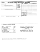Form Wv/bot-300 - Business And Occupation Tax Estimate