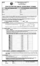 Form Wv/supb-1 - Application For Annual Super Bingo License Printable pdf