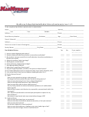 Medical History Questionnaire Form