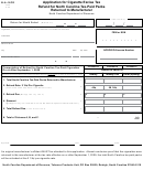 Form B-a-18cr - Application For Cigarette Excise Tax Refund For North Carolina Tax-paid Packs Returned To Manufacturer