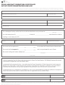 Form 01-907 - Texas Aircraft Exemption Certificate Out-of-state Registration And Use