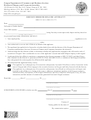 Oregon Broker-dealer Affidavit Form - Oregon Department Of Consumer And Business Services