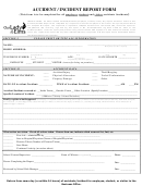 Accident/incident Report Form Printable pdf