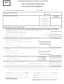Business Income Tax Return Form - City Of Wooster - 2007