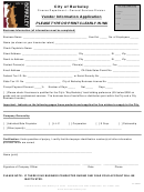 Vendor Information Application Form Printable pdf