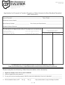 Estate Tax Form 12-a - Application For Consent To Transfer Property - 2000
