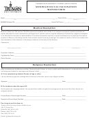 Meningococcal Vaccination Waiver Form