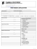 Fire Permit Application Form