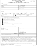 Form Cg7042 - Authorization For Credit Card Transactions - Department Of Homeland Security