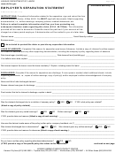Form K-ben 3109 - Employer's Separation Statement Form - Kansas Department Of Labor