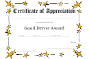 Certificate Of Appreciation Template