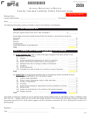 Form Bpt-e - Family Limited Liability Entity Election Form - 2008