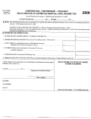 Form Di-2003c - Fiduciary Declaration Of Estimated Mantua, Ohio Income Tax - 2006