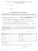 Rule To Show Cause - (child Support) Form - Dekalb County, Illinois