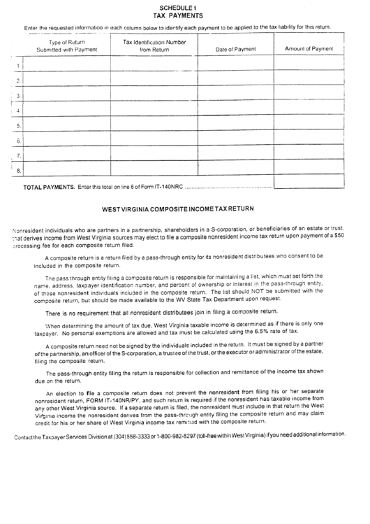 West Virginia Income Tax Return Form Printable pdf