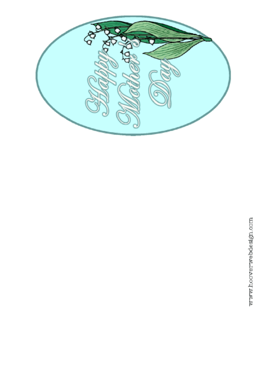 Happy Mother's Day Congratulations Card Template