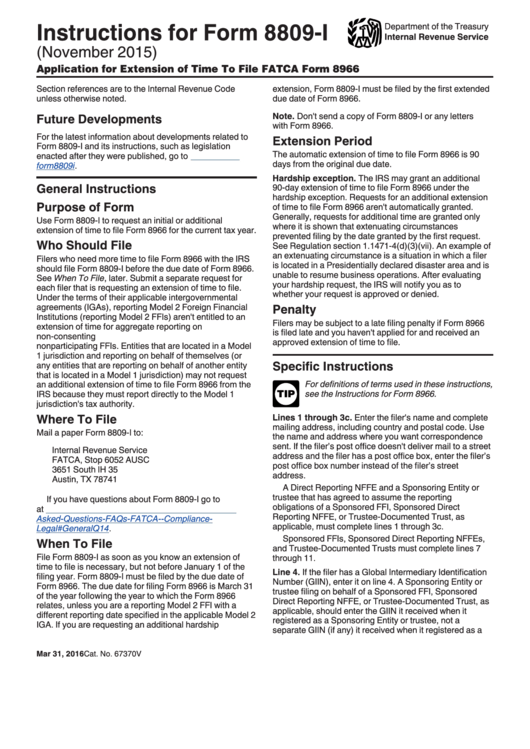 instructions-for-form-8809-i-department-of-the-treasury-printable-pdf