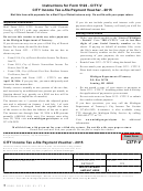 Form 5122 - City Income Tax E-file Payment Voucher - 2015 - Michigan Department Of Treasury
