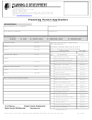 Plumbing Permit Application Form
