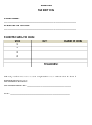 Study Time Sheet Form