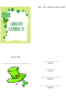 St. Patrick's Day Party Invitation Template