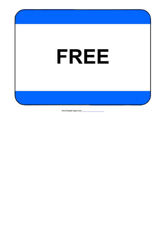Free Sign Template Printable pdf