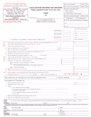 Chillicothe Income Tax Return Form - City Income Tax Department - Chillicothe - Ohio
