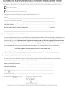 Automatic Water/sewer Bill Payment Enrollment Form