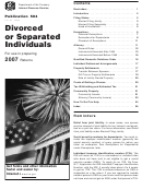 Publication 504 - Divorced Or Separated Individuals - 2007