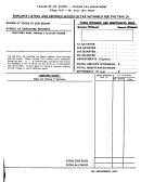 Employee Listing Form And Reconciliation Of Tax Withheld For The Year 20 - State Of Ohio