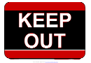 Keep Out Printable Sign Template