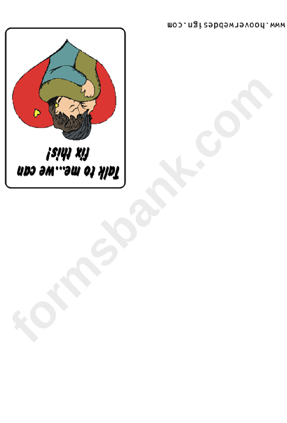 Talk To Me Greeting Card Template