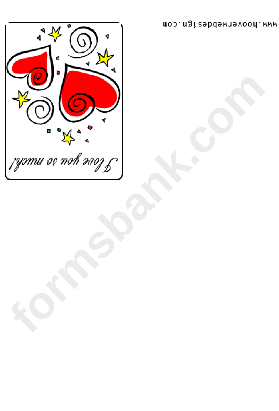 Love You So Much - Greeting Card Template