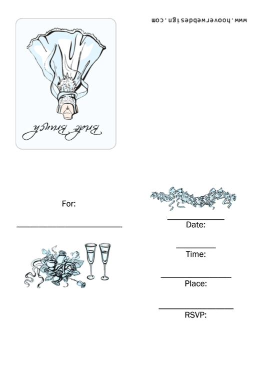 Bride Brunch Invitations Template Printable pdf