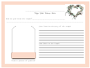 Wedding Guestbook Pages With Floral Heart - Template
