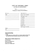Employer's Annual Reconciliation Form - State Of Ohio