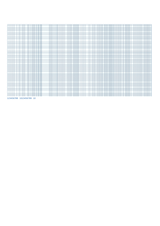Semi Log Graph Paper - 10 Divisions By 2 Decade Printable pdf