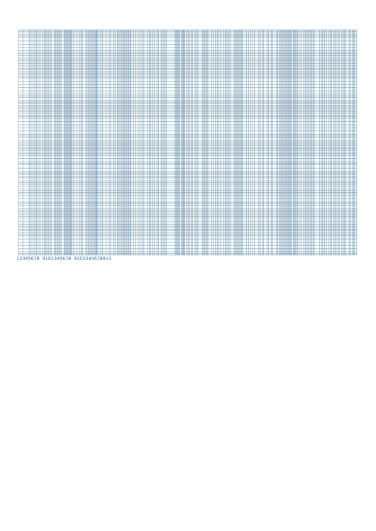 Semi Log Graph Paper - 20 Divisions By 3 Decades Printable pdf