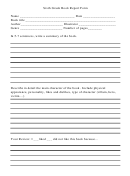 Sixth Grade Book Report Form