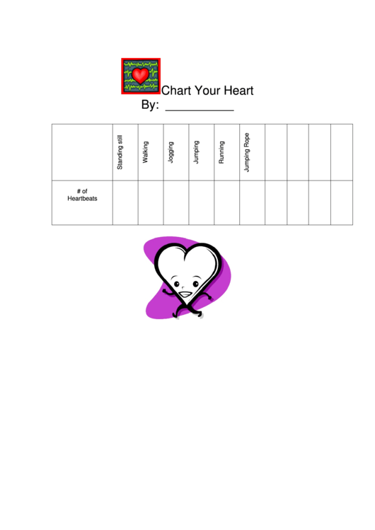 Chart Your Heart Printable pdf