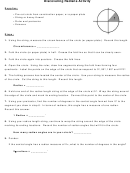 Discovering Radians Activity Sheet Printable pdf