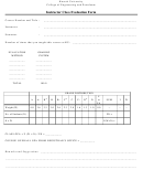 Instructor Class Evaluation Form Printable pdf