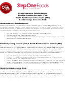 Steponefoods Health Insurance Reimbursement Printable pdf