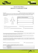 Touch Football Medical Clearance Form