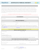 Certificate Of Medical Necessity Template