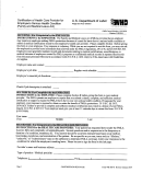 Form Wh-380-e - Certification Of Health Care Provider For Employee's Serious Health Condition (family And Medical Leave Act)