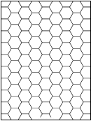 Hex One-inch Graph Paper Template